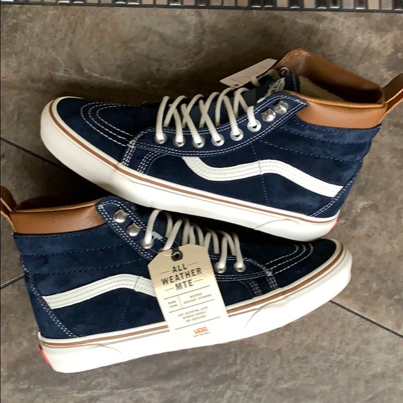 VANS SK8-Hi Mte Dress Blues/Marshmallow Men’s - Picture 13 of 16